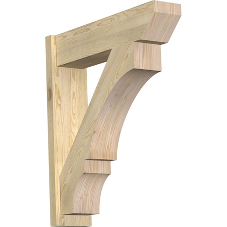 Ekena Millwork Balboa Slat Rough Sawn Outlooker, Douglas Fir, 8"W x 32"D x 36"H OUT08X32X36BOA06RDF